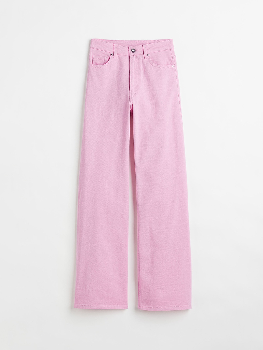 

H&M Women Pink Wide Twill Trousers