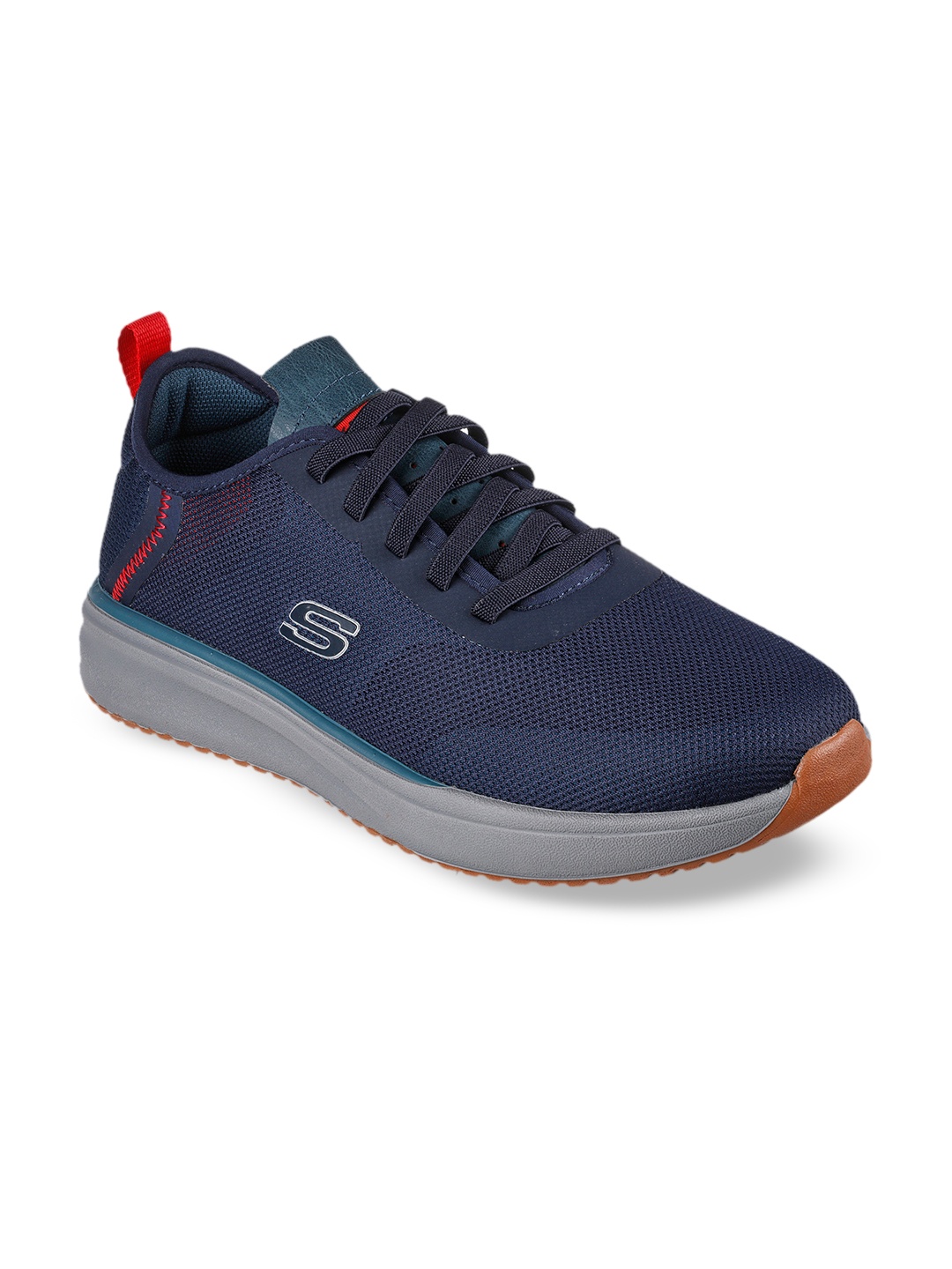 

Skechers Men Navy Blue Solid Sneaker Casual Shoes