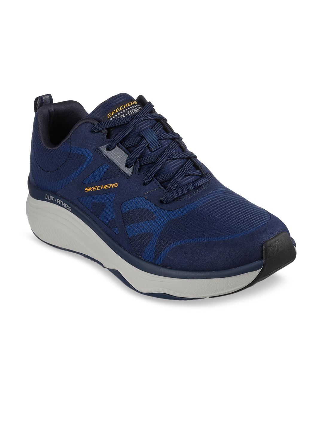

Skechers Men D'LUX FITNESS-BOX JUMP Woven Design Sneakers, Navy blue