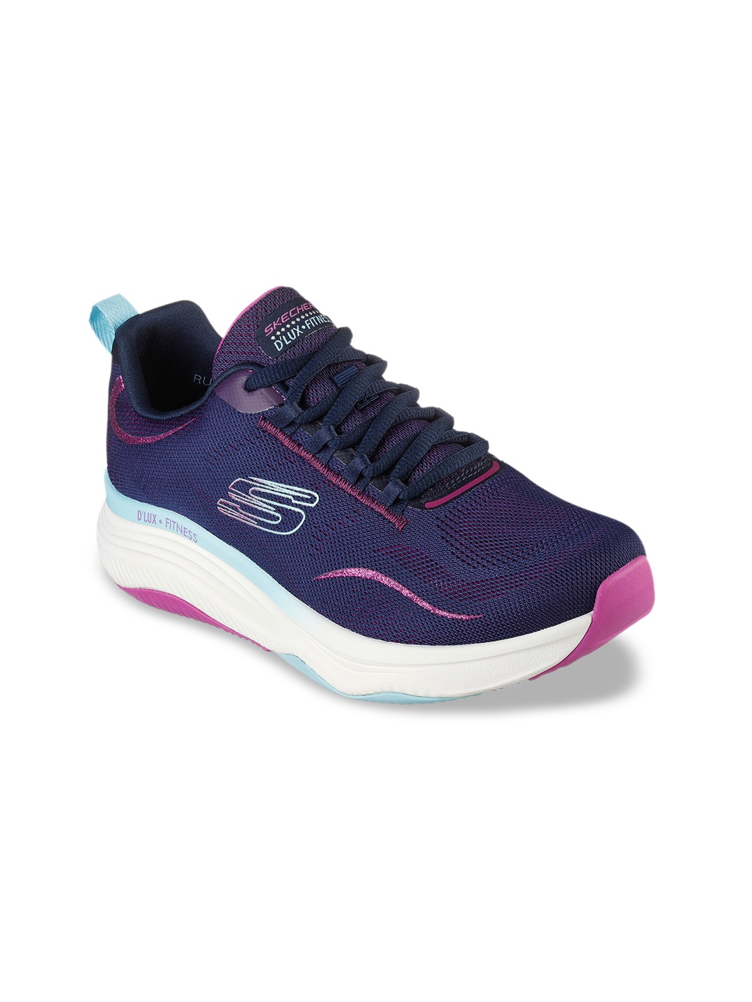 

Skechers Women Navy Blue Woven Design Sneakers
