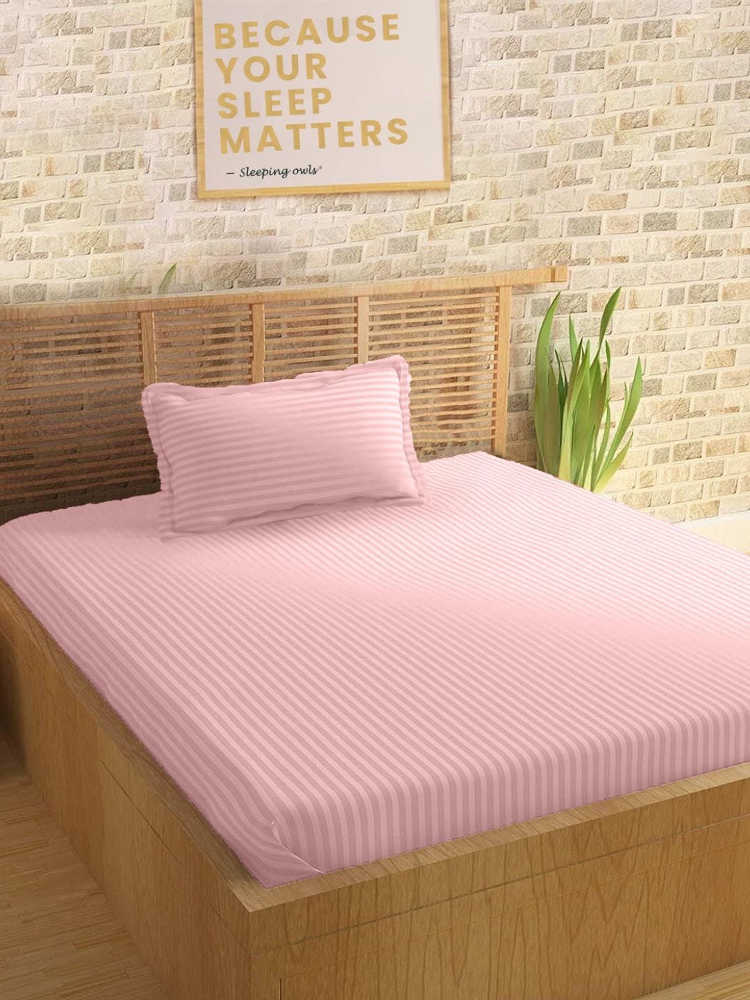 

Sleeping Owls- because your sleep matters Unisex Pink Bedsheets