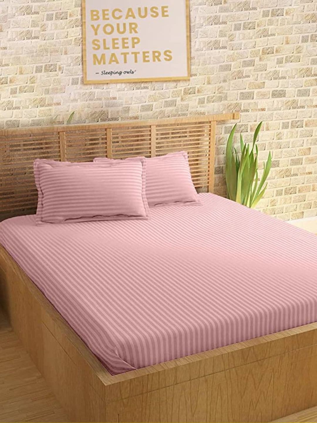 

Sleeping Owls- because your sleep matters Unisex Pink Bedsheets