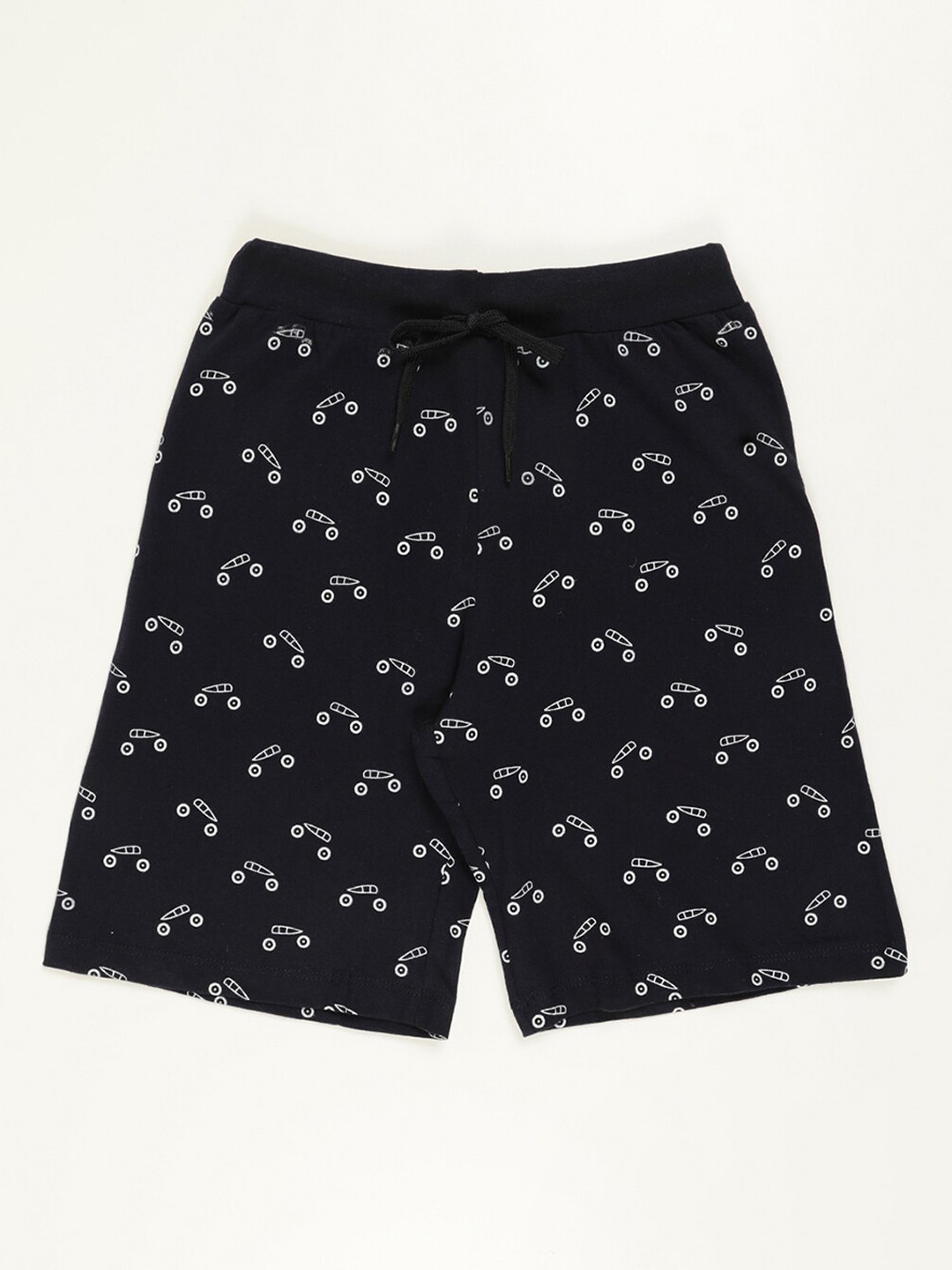 

V2 Value & Variety Boys Navy Blue Conversational Printed Shorts