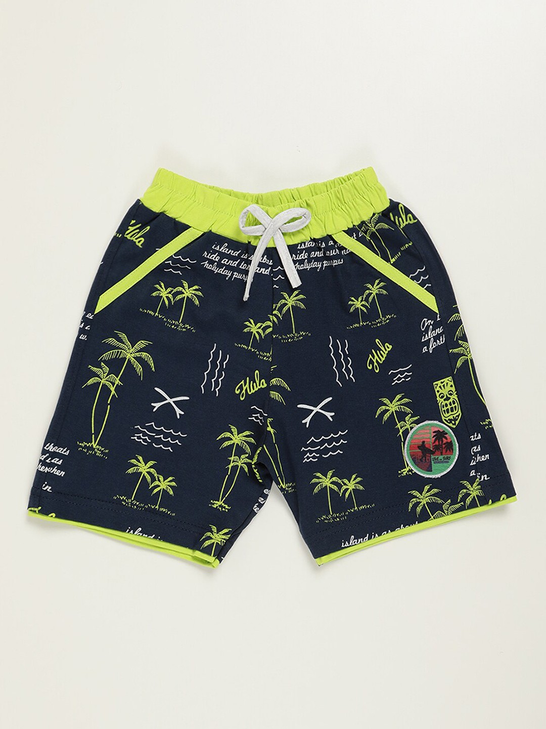 

V2 Value & Variety Boys Blue Printed Shorts