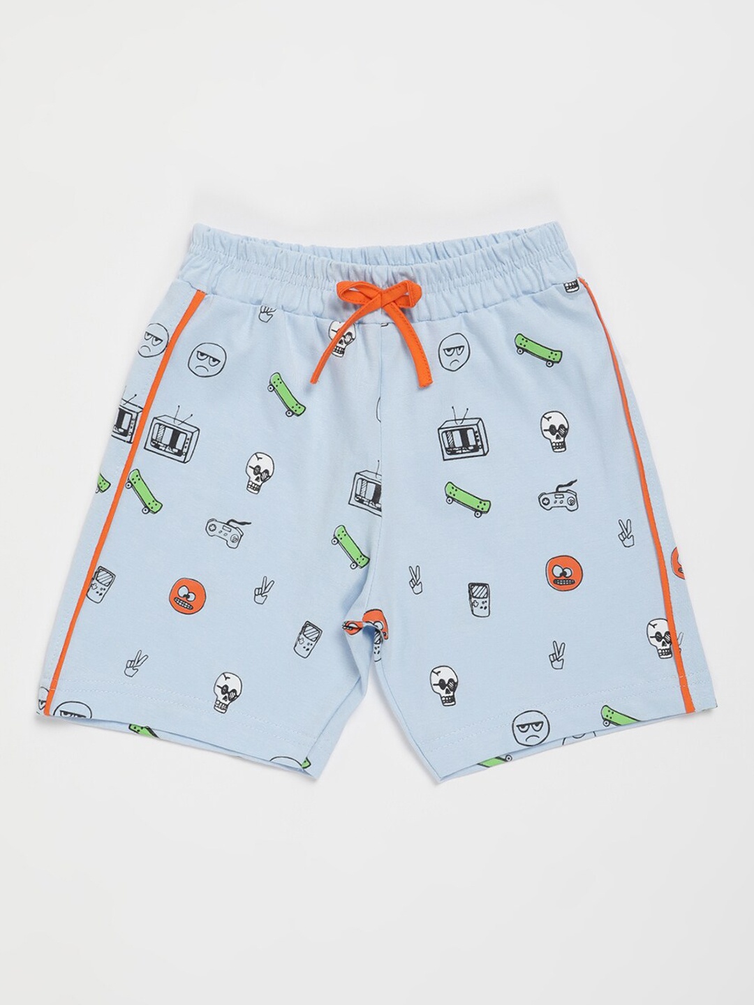 

V2 Value & Variety Boys Blue Conversational Printed Shorts