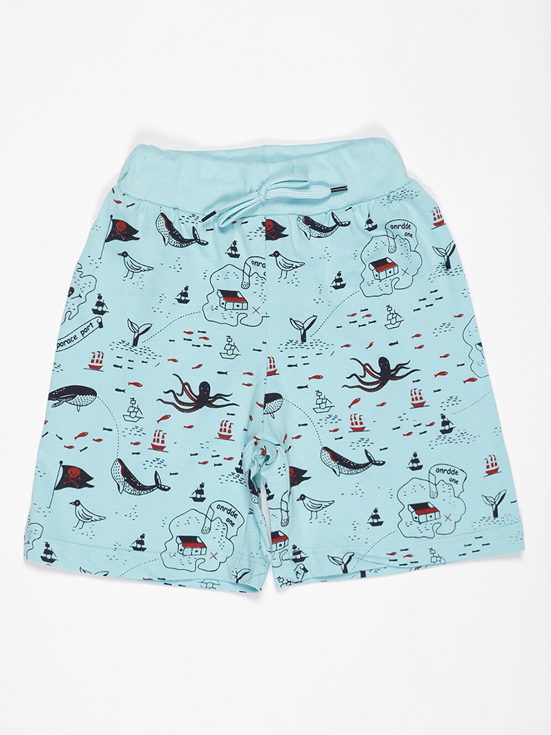 

V2 Value & Variety Boys Blue Conversational Printed Shorts