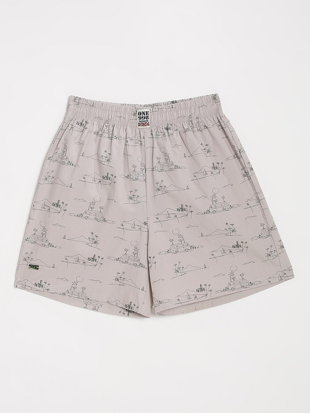 

V2 Value & Variety Boys Grey Printed Sports Shorts