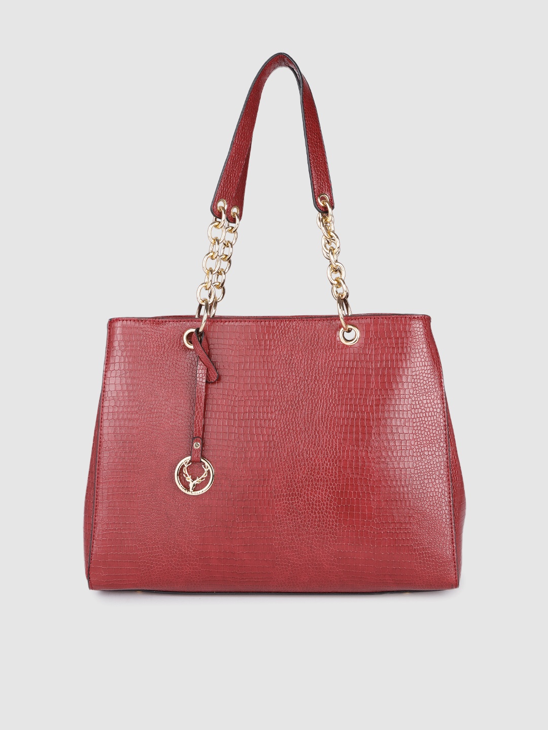 

Allen Solly Burgundy Textured Shoulder Bag
