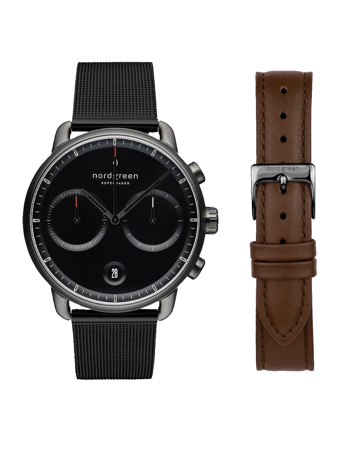 

Nordgreen Men Black Embellished Dial & Stainless Steel Textured Straps Analogue Watch PI42GMMEBLBLLEBR