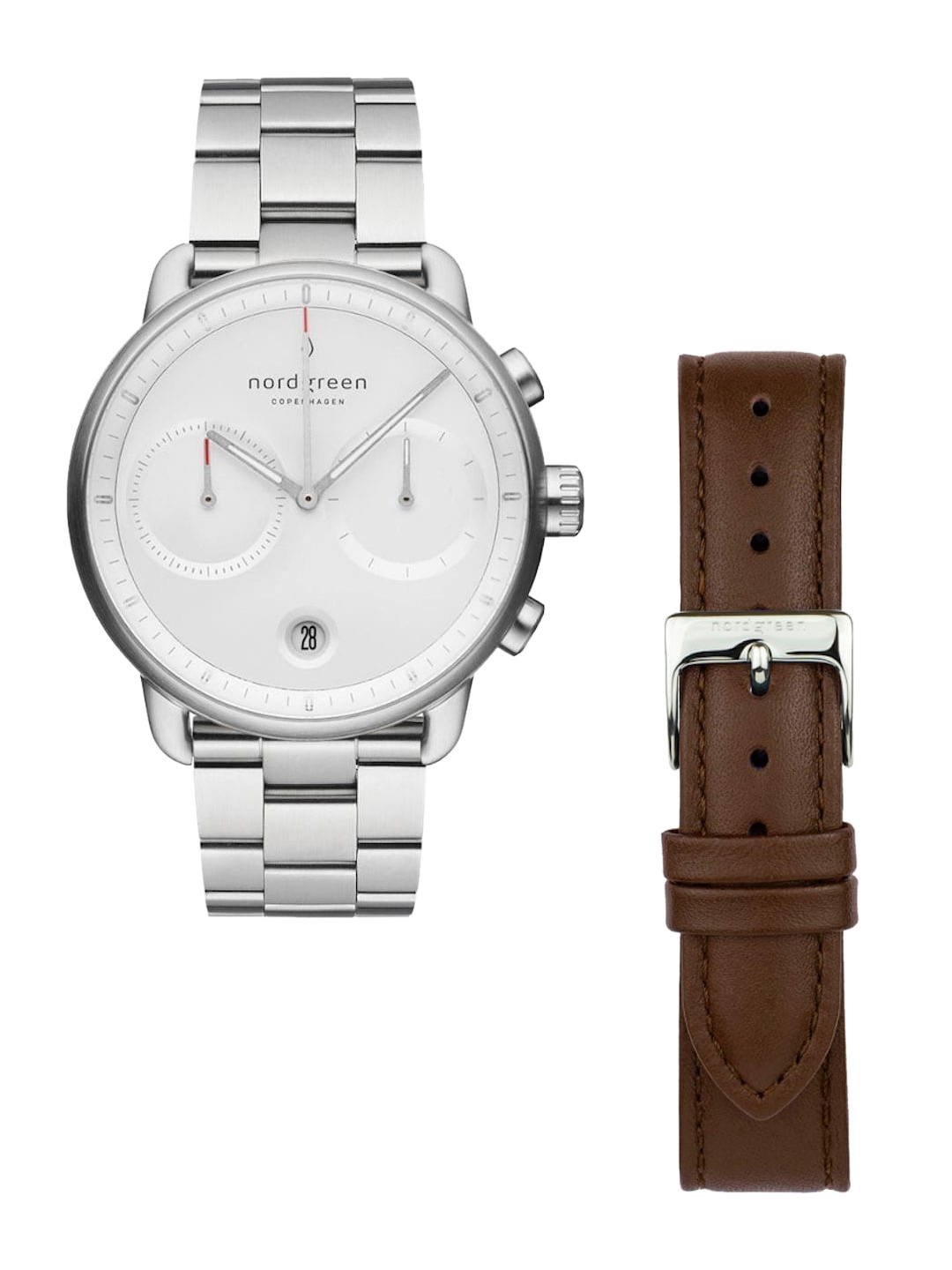 

Nordgreen Men White Dial & Stainless Steel Bracelet Style Straps Analogue Watch PI42SI3LSIXXLEBR, Silver