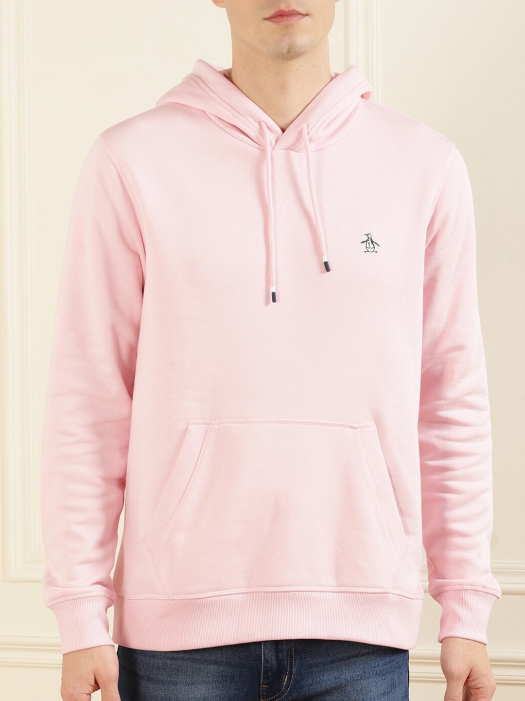 

Original Penguin Men Pink Hooded Sweatshirt