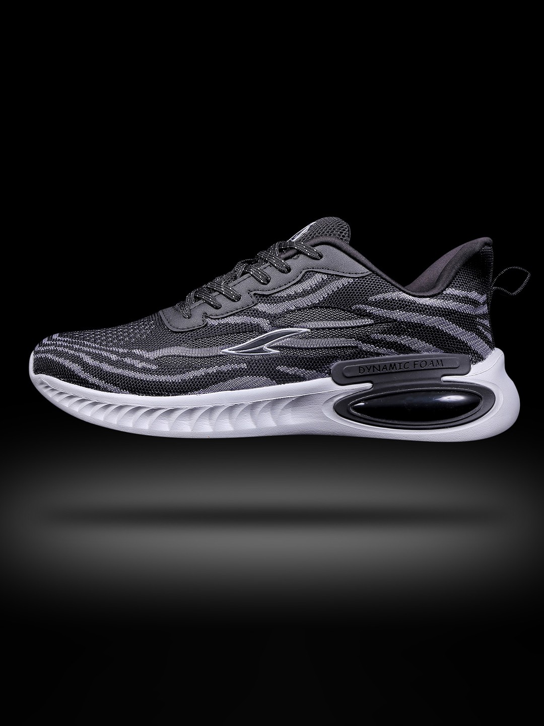 

ASIAN Men Black Woven Design Sneakers