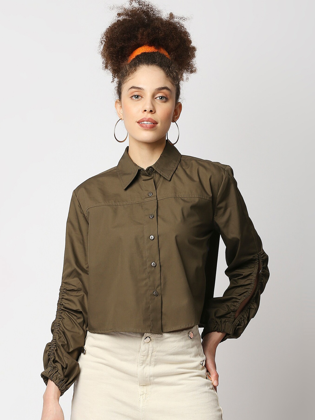 

Remanika Women Green Comfort Casual Shirt