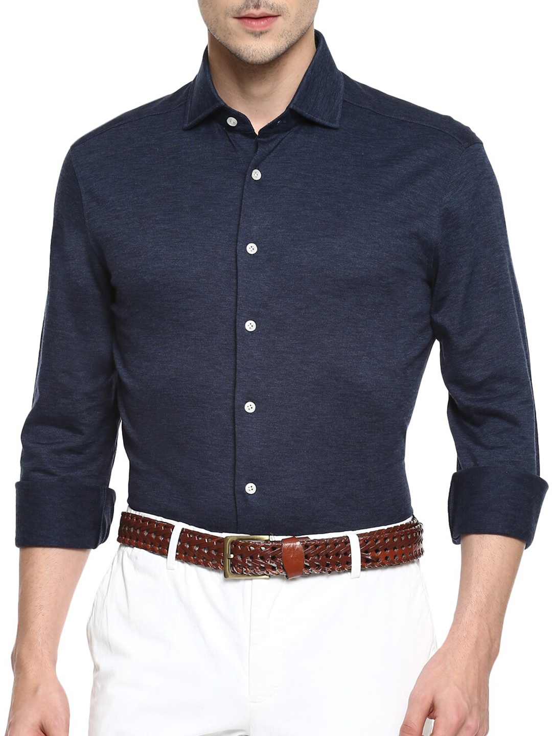

HACKETT LONDON Men Navy Blue Formal Shirt