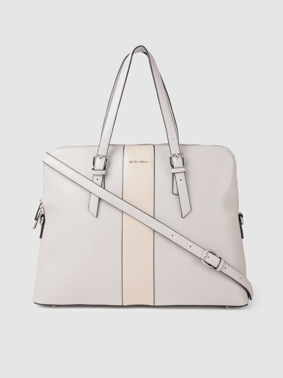 

Allen Solly Women Grey Solid Laptop Bag