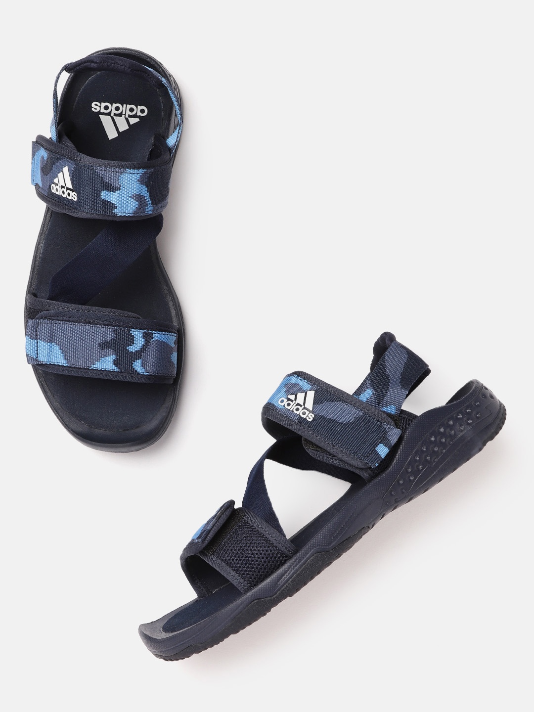 

ADIDAS Men Blue Camouflage Print Traso Sports Sandals