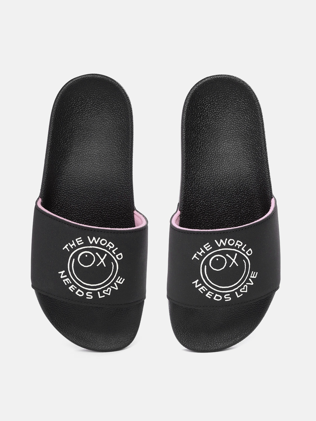 

ADIDAS Originals Men Black & White Printed Adilette Sliders