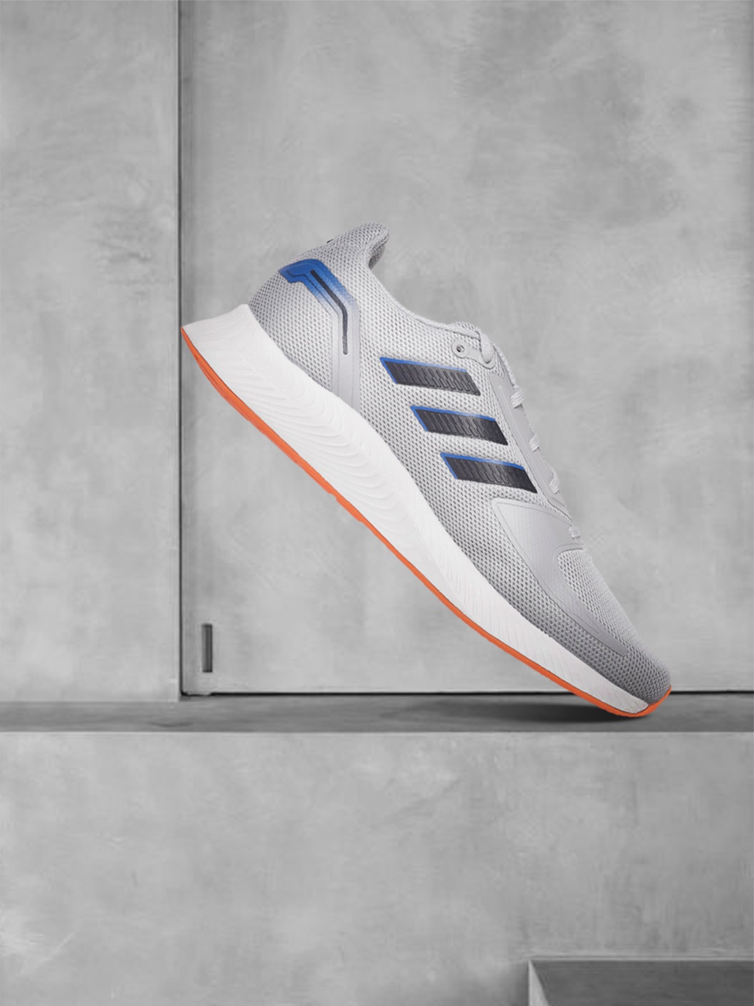 

ADIDAS Men Grey Woven Design Runfalcon 2.0 Running Shoes