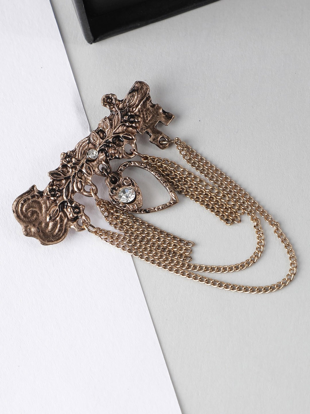 

Alvaro Castagnino Men Gold-Toned Brooch
