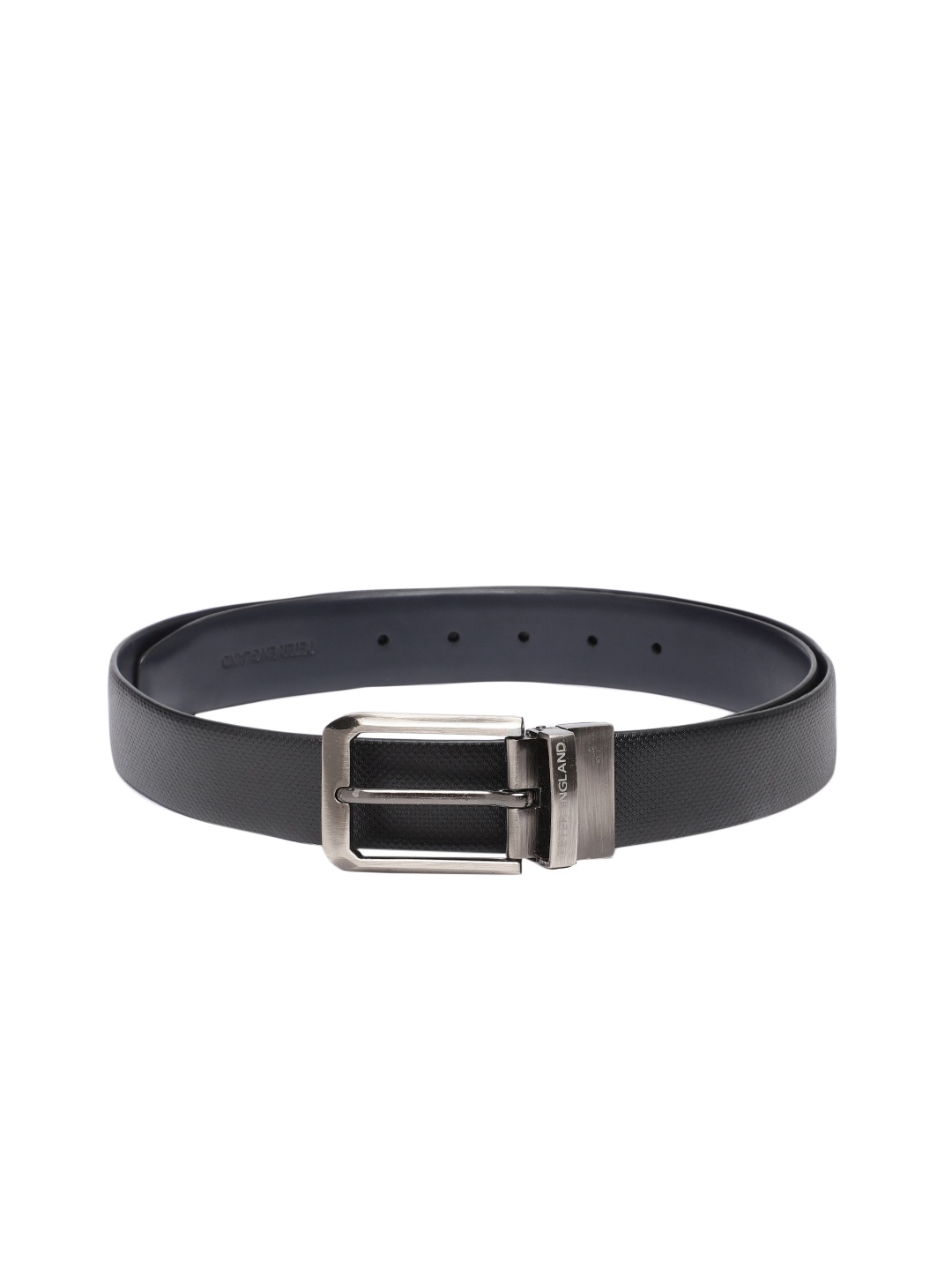 

Peter England Men Reversible Leather Belt, Black