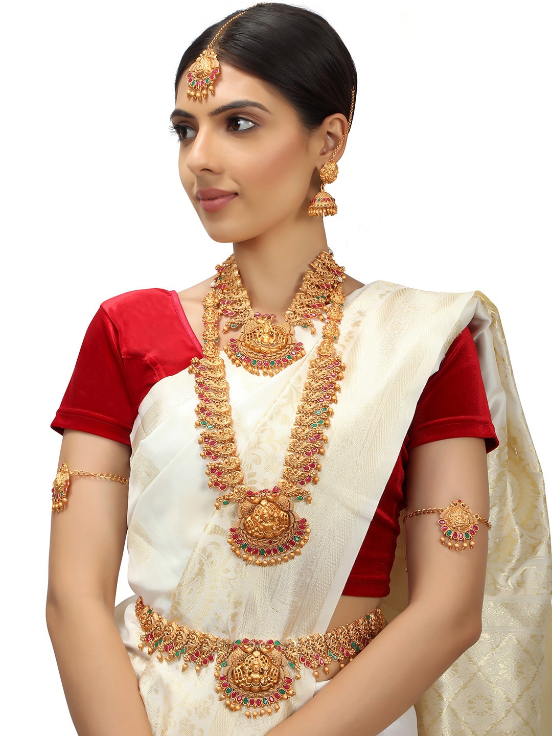 

AccessHer Set Of 17 Gold-Plated Jewellery Set