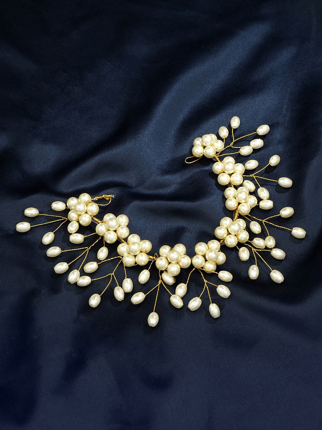 

AccessHer Women Gold-Toned Beaded Tiara