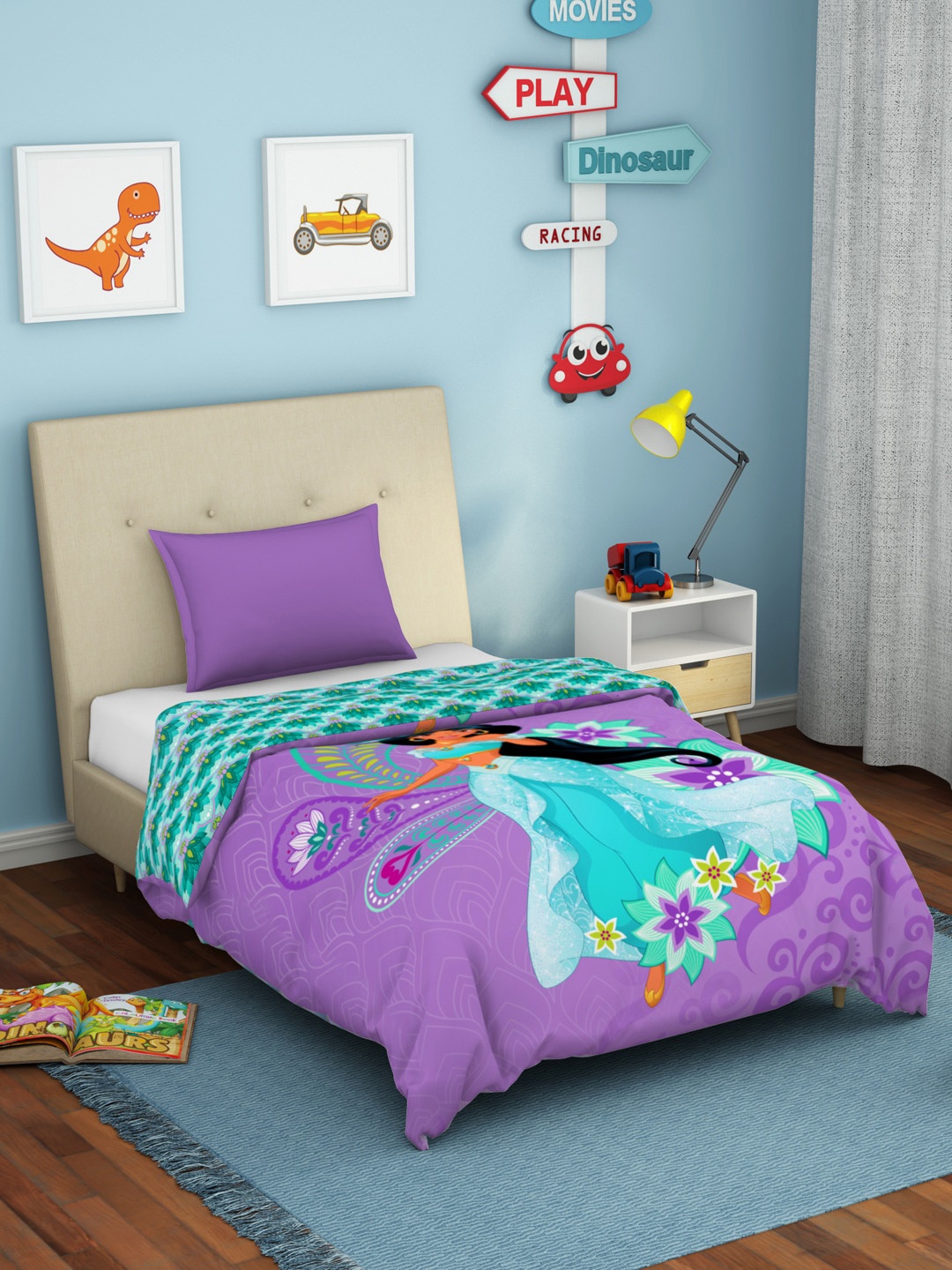 

SPACES Unisex Kids Purple Blankets Quilts and Dohars