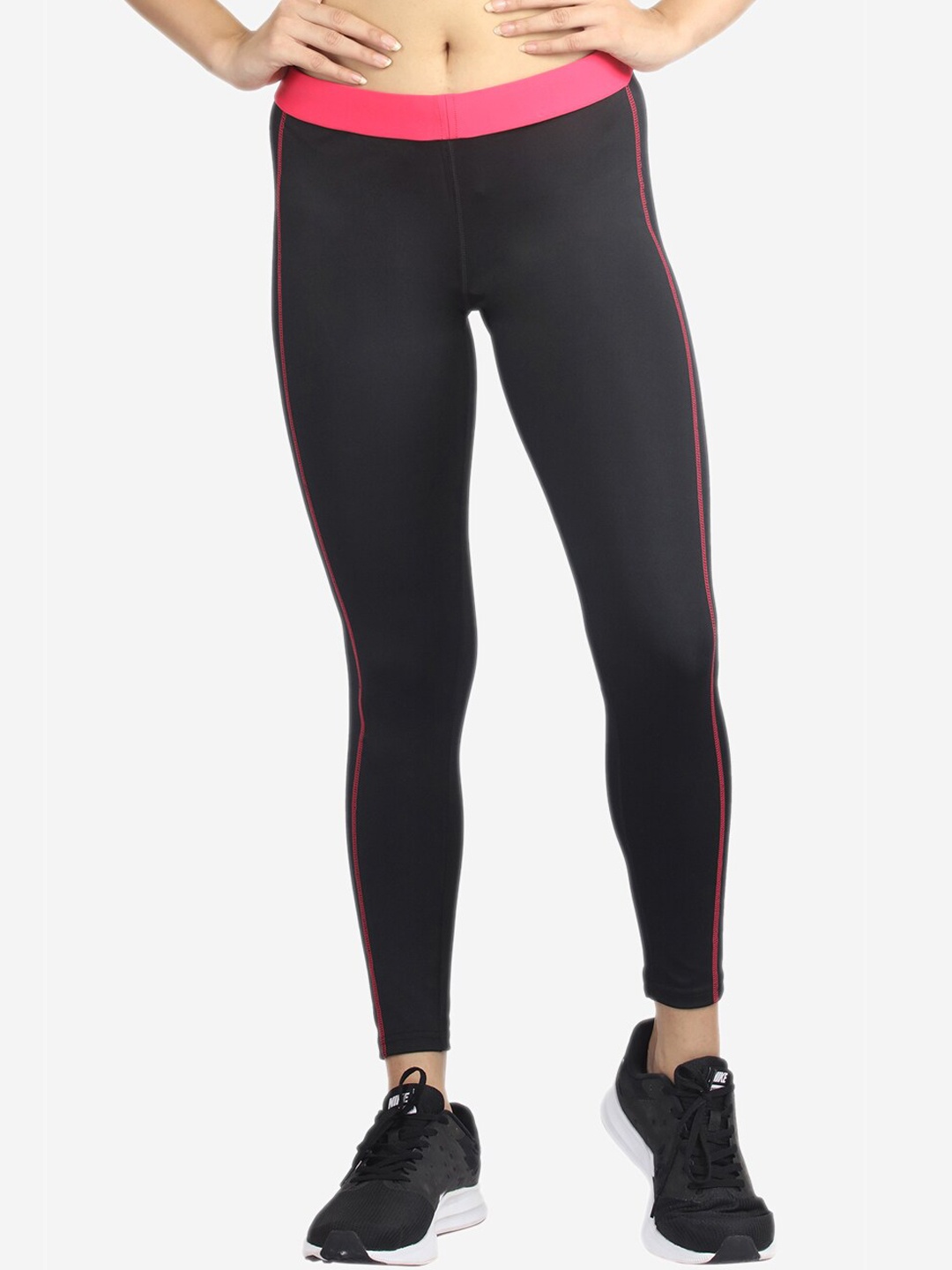 

VELOZ Women Black Hydro Dry Yoga Tights