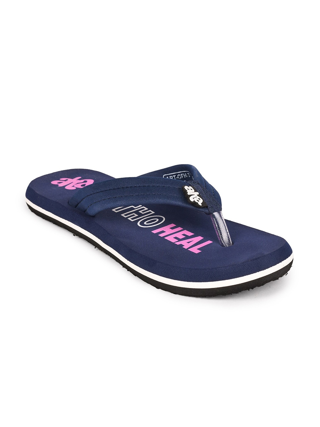 

Liberty Women Blue & Pink Printed Rubber Slip-On