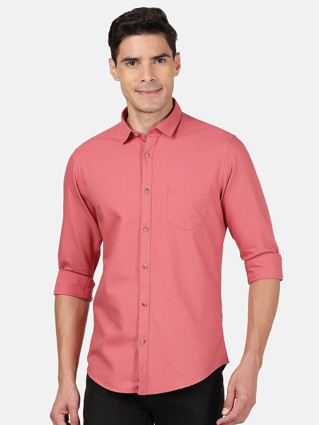 

Crocodile Men Coral Classic Slim Fit Casual Shirt