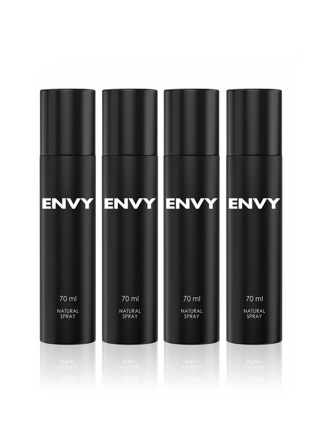 

Envy Men Set of 4 Natural Sprays - 70 ml Each, Black