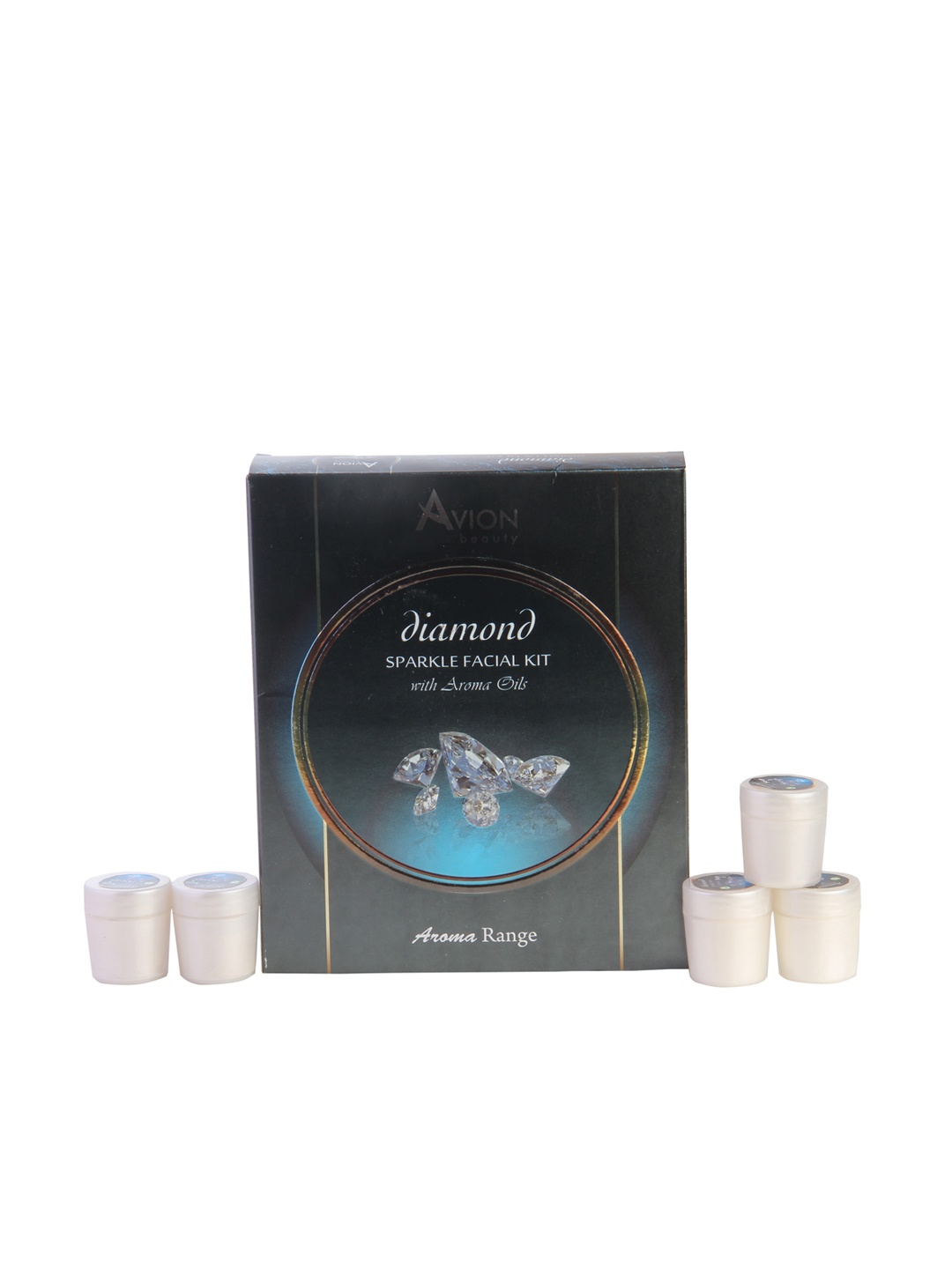 

AVION Aroma Range Diamond Sparkle Facial Kit with Aroma Oils - 80 g, Black
