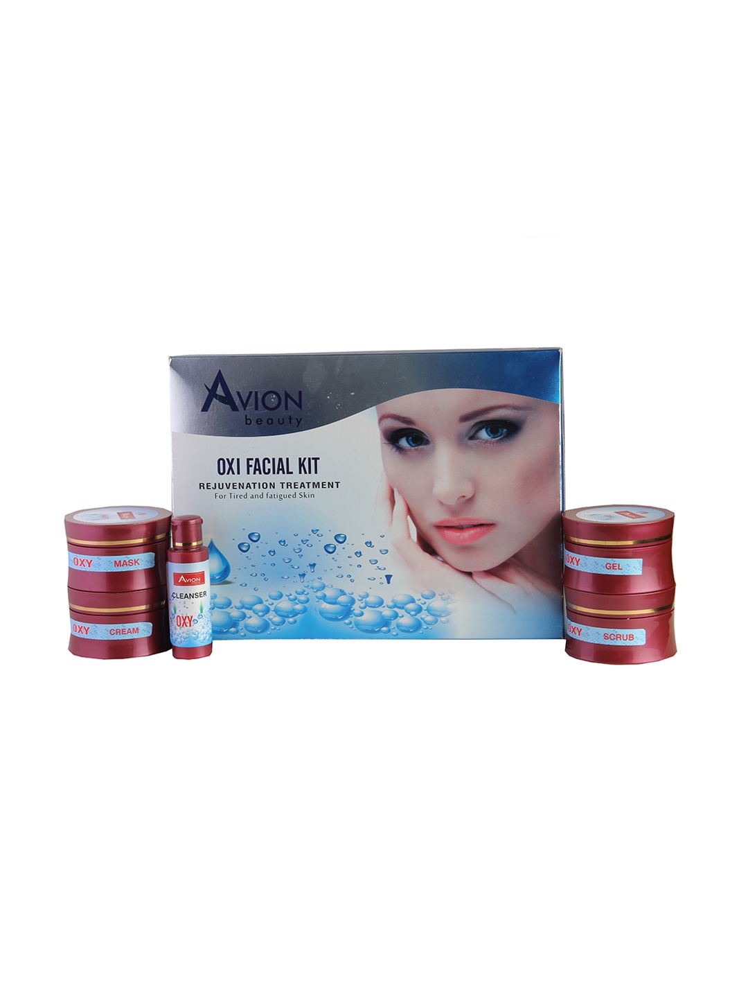 

AVION Oxi Facial Kit for Rejuvenation Treatment - 260 g, Blue