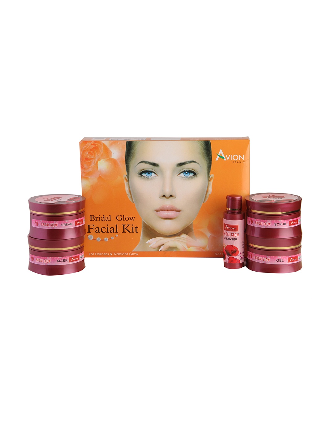 

AVION Aroma Range Bridal Glow Facial Kit for Radiant Glow - 260 g, Orange