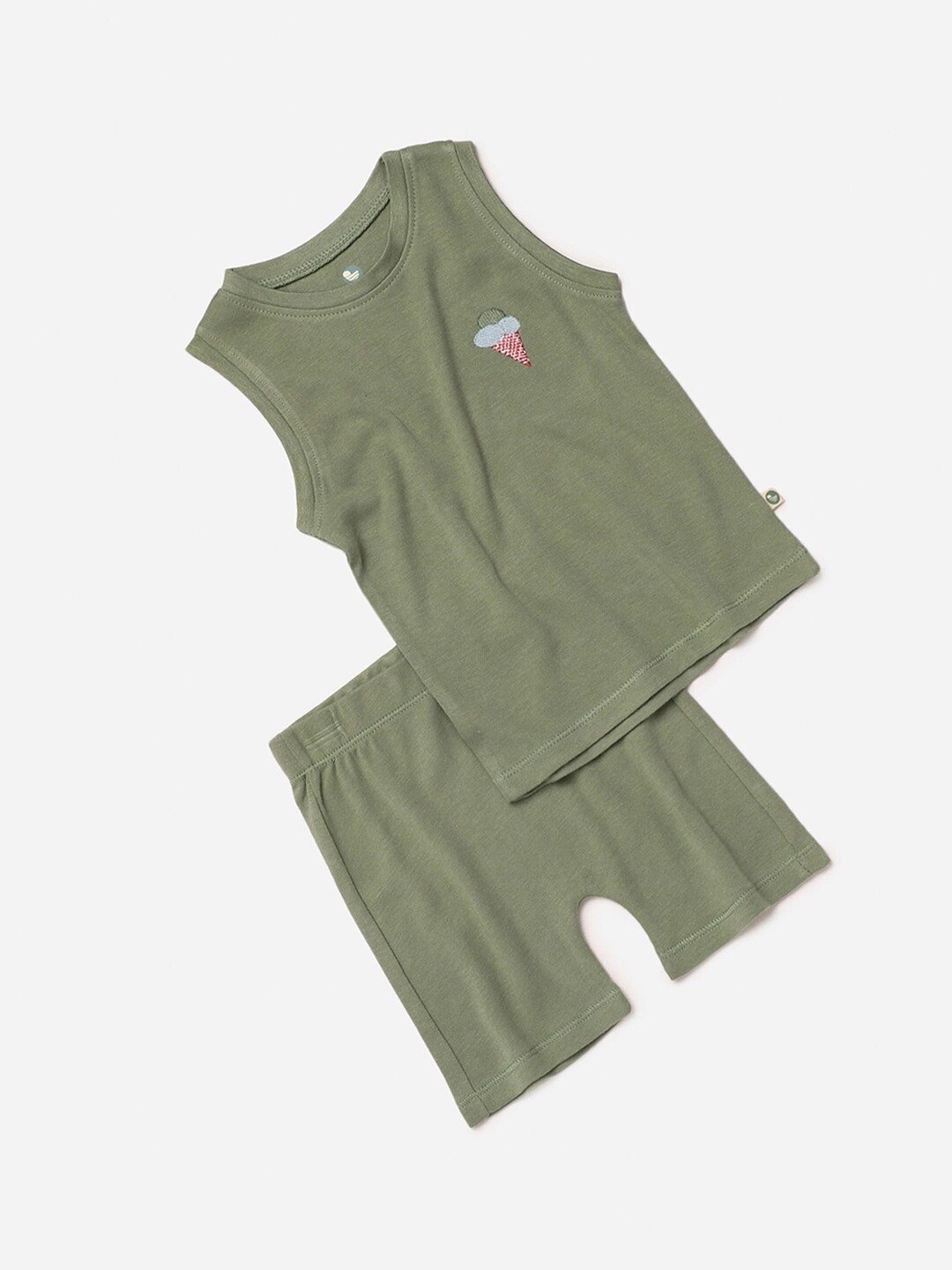 

cocoon care Unisex Kids Green Sustainable Clothing Set