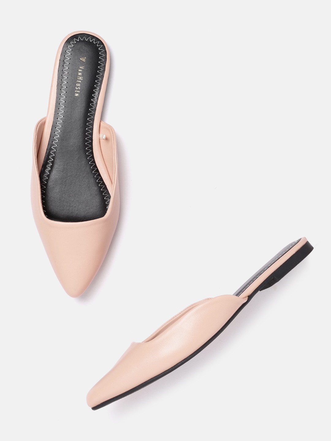 

Van Heusen Woman Pink Solid Mules