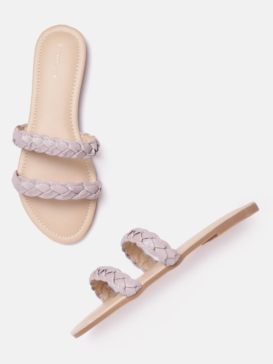 

Van Heusen Woman Lilac Braided Open Toe Flats, Lavender