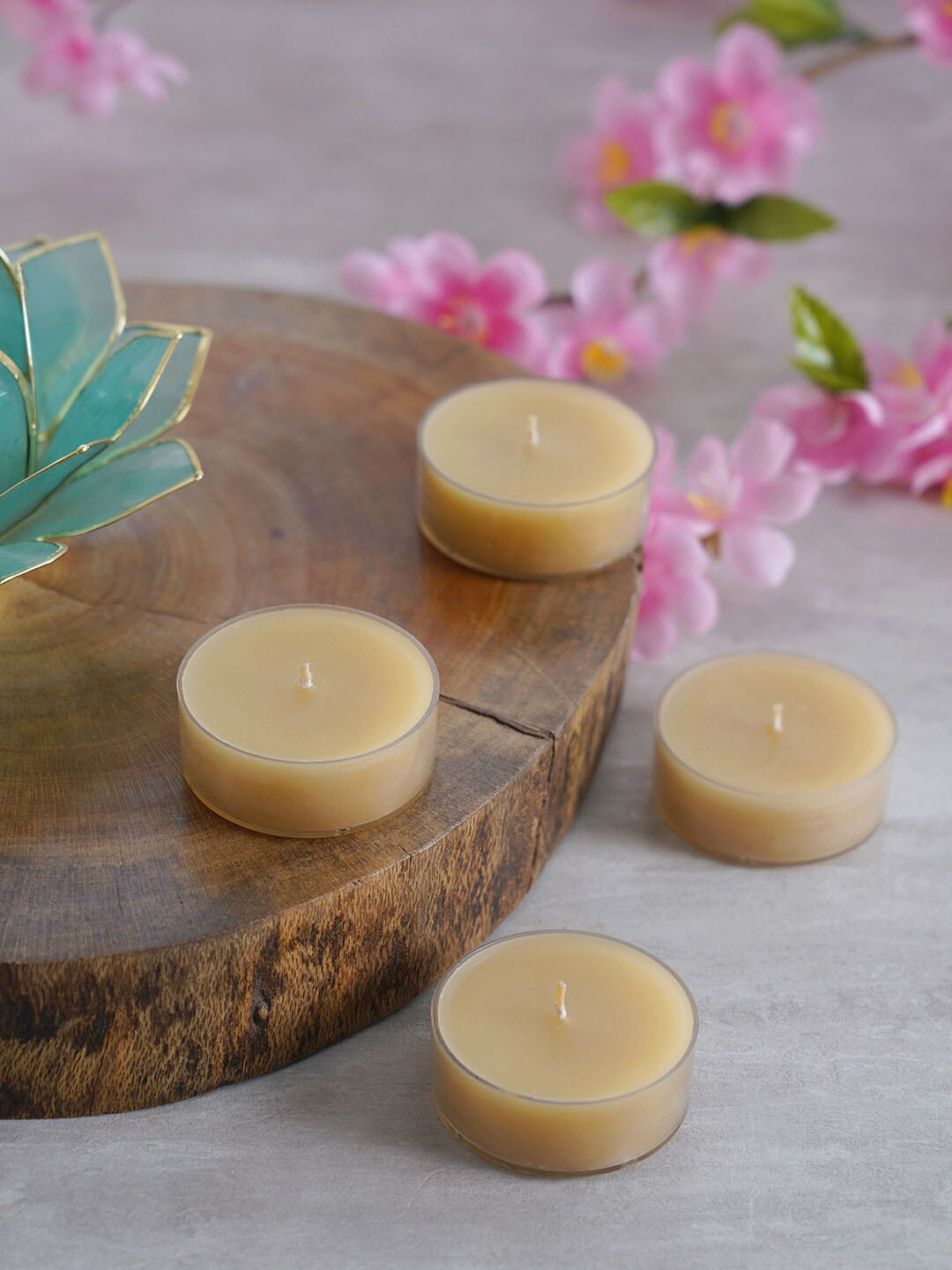 

Pure Home and Living Set of 4 Grey T-Light Candles