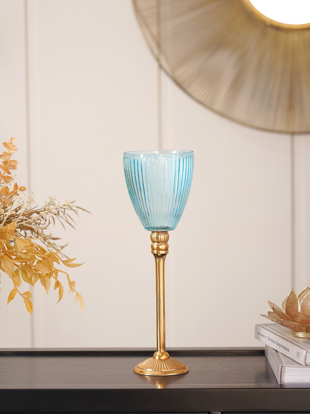 

Pure Home and Living Blue Solid Votive Candle Holders