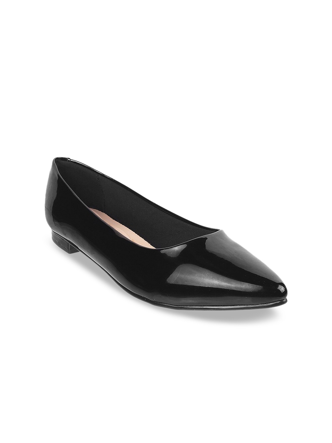 

Mochi Women Black Ballerinas Flats