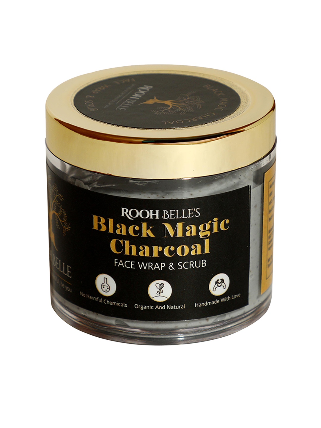 

Roohbelle Organic & Natural Black Magic Charcoal Face Wrap & Scrub - 100 g