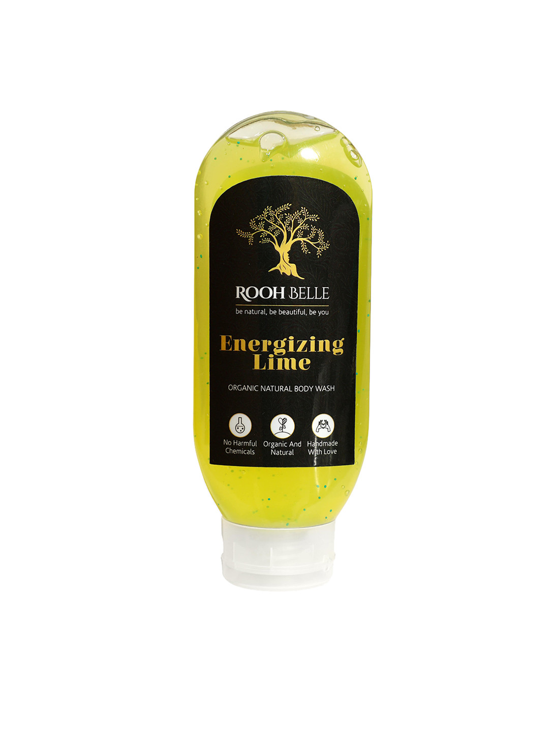 

Roohbelle Organic & Natural Energizing Lime Body Wash - 200 ml, Yellow