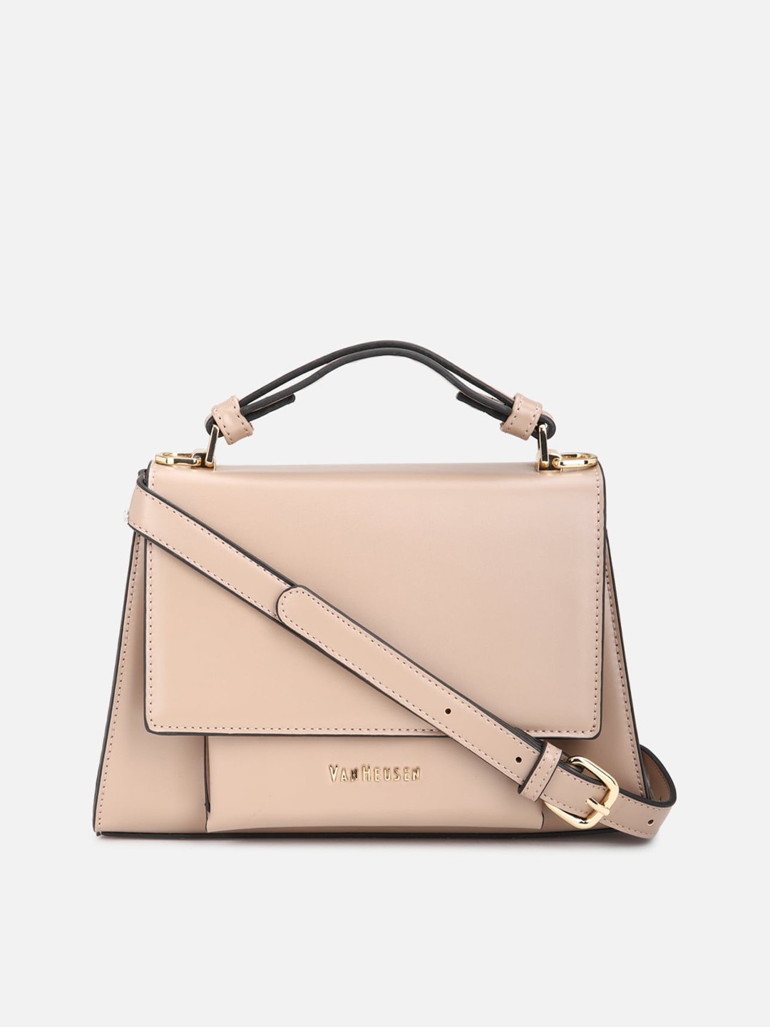

Van Heusen Woman Beige PU Structured Satchel