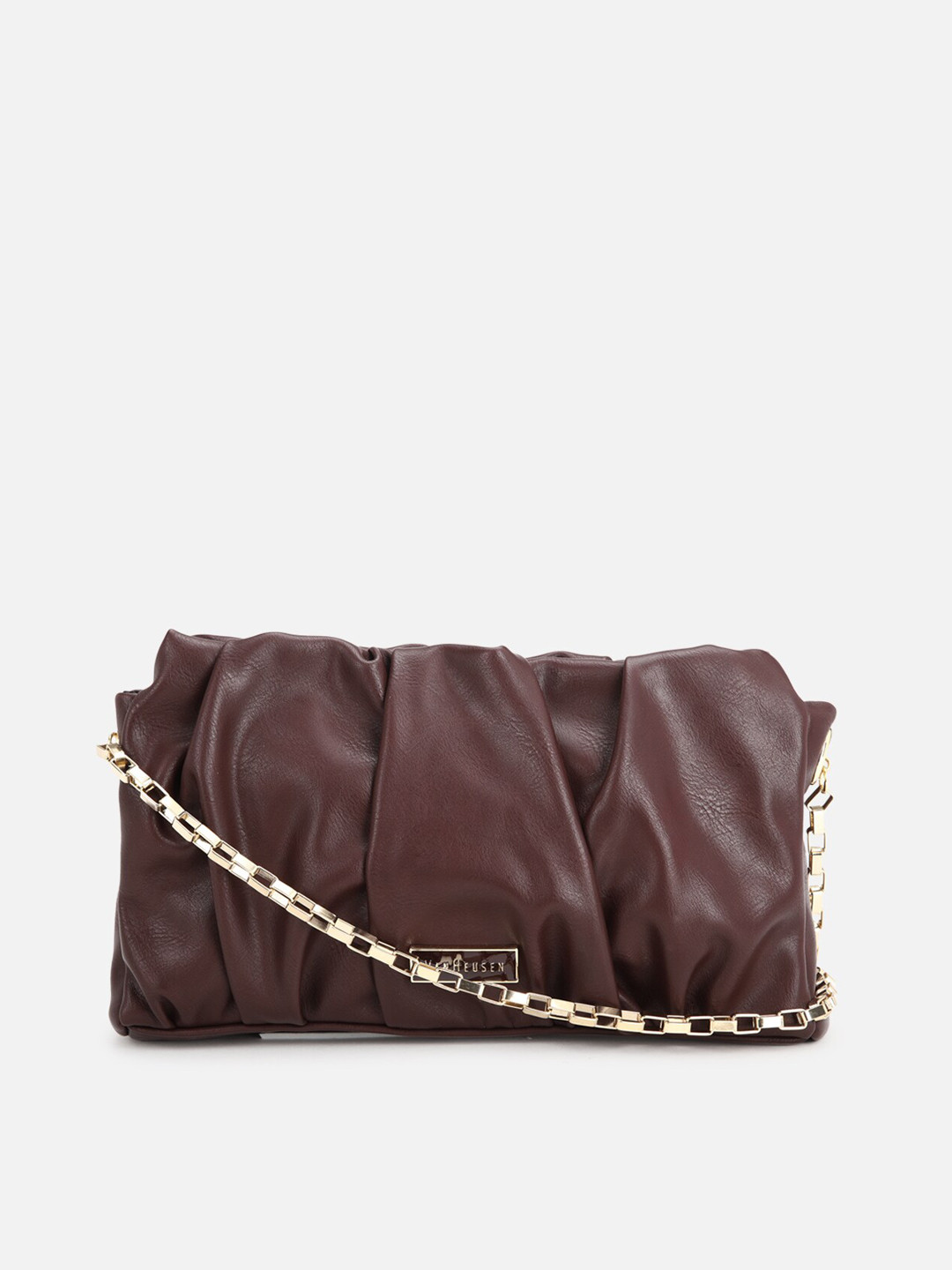 

Van Heusen Woman Brown PU Structured Sling Bag