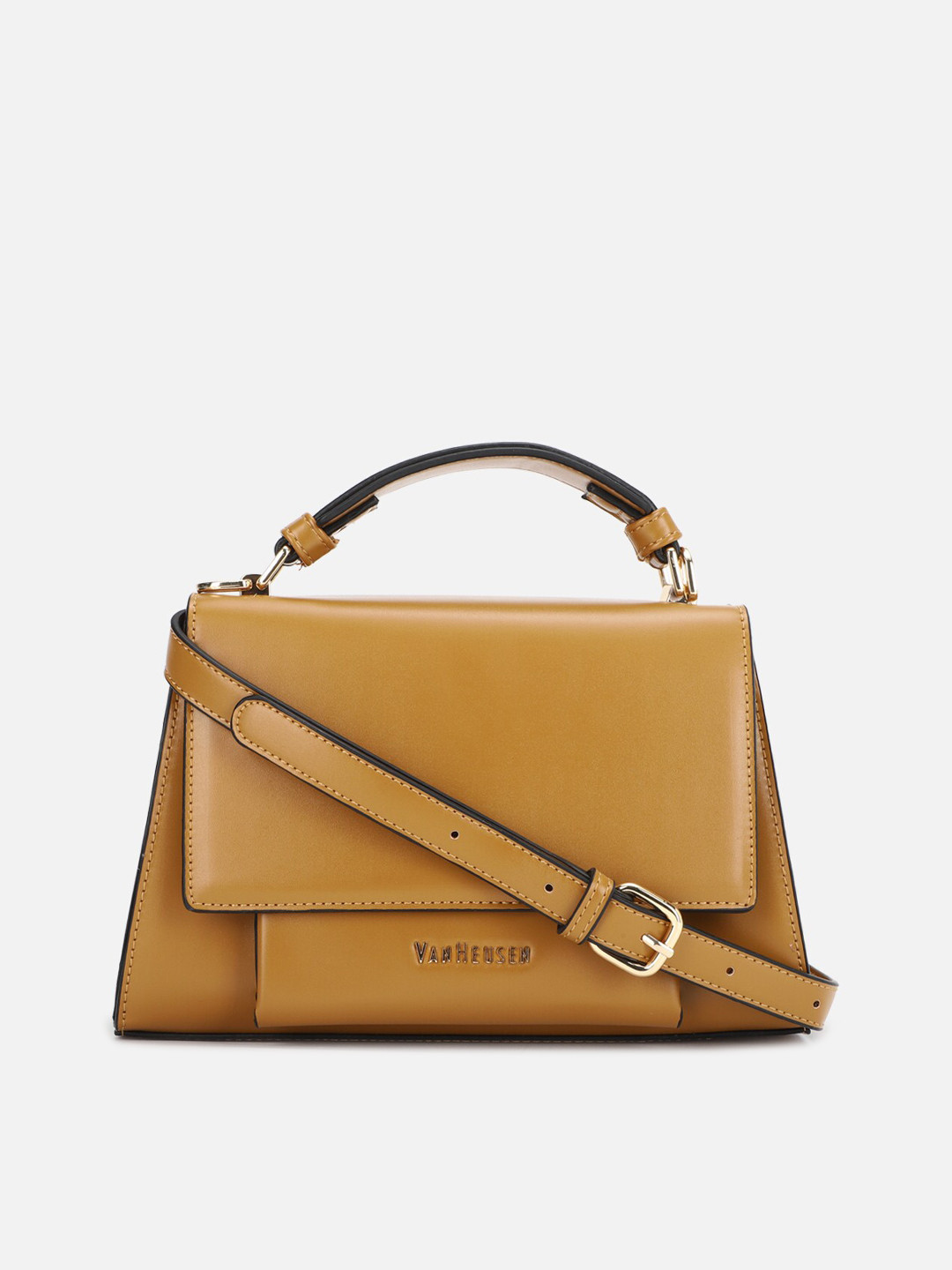 

Van Heusen Woman Brown PU Structured Satchel