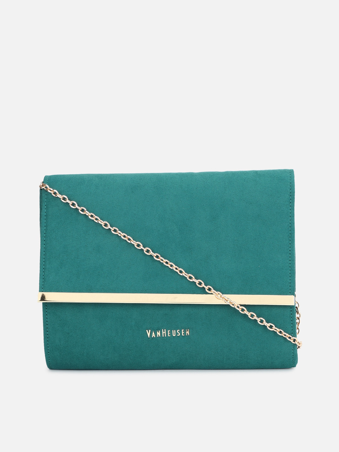 

Van Heusen Woman Blue PU Structured Sling Bag with Bow Detail
