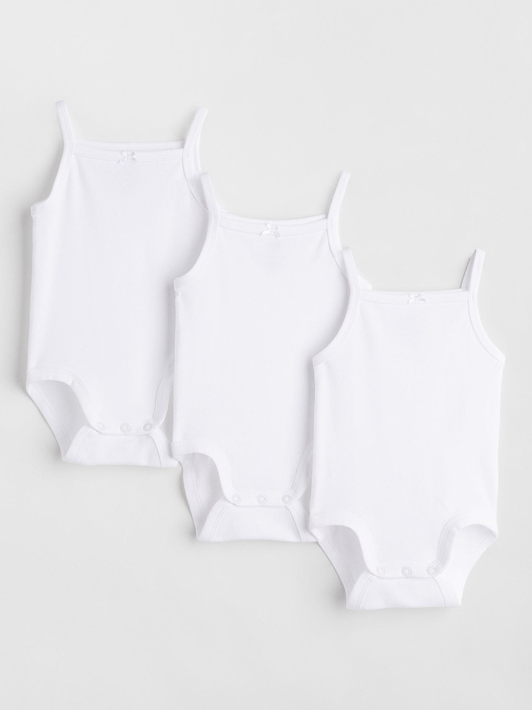 

H&M Boys White 3-Pack Cotton Bodysuits