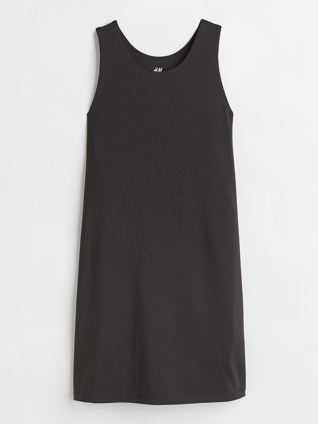 

H&M Girls Black Solid Sports Dress with Cycling Shorts