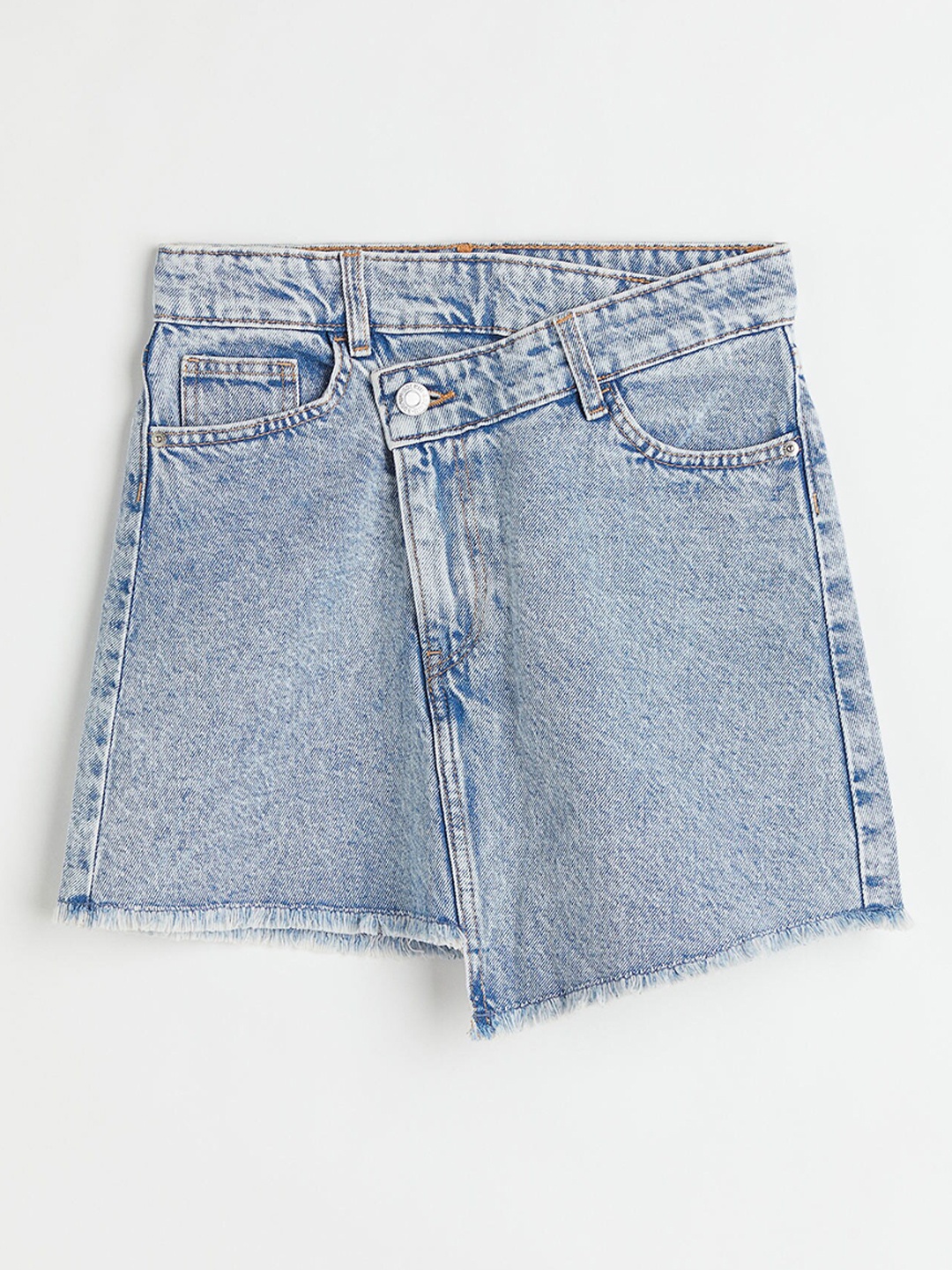 

H&M Girls Blue Asymmetric Denim Skirt