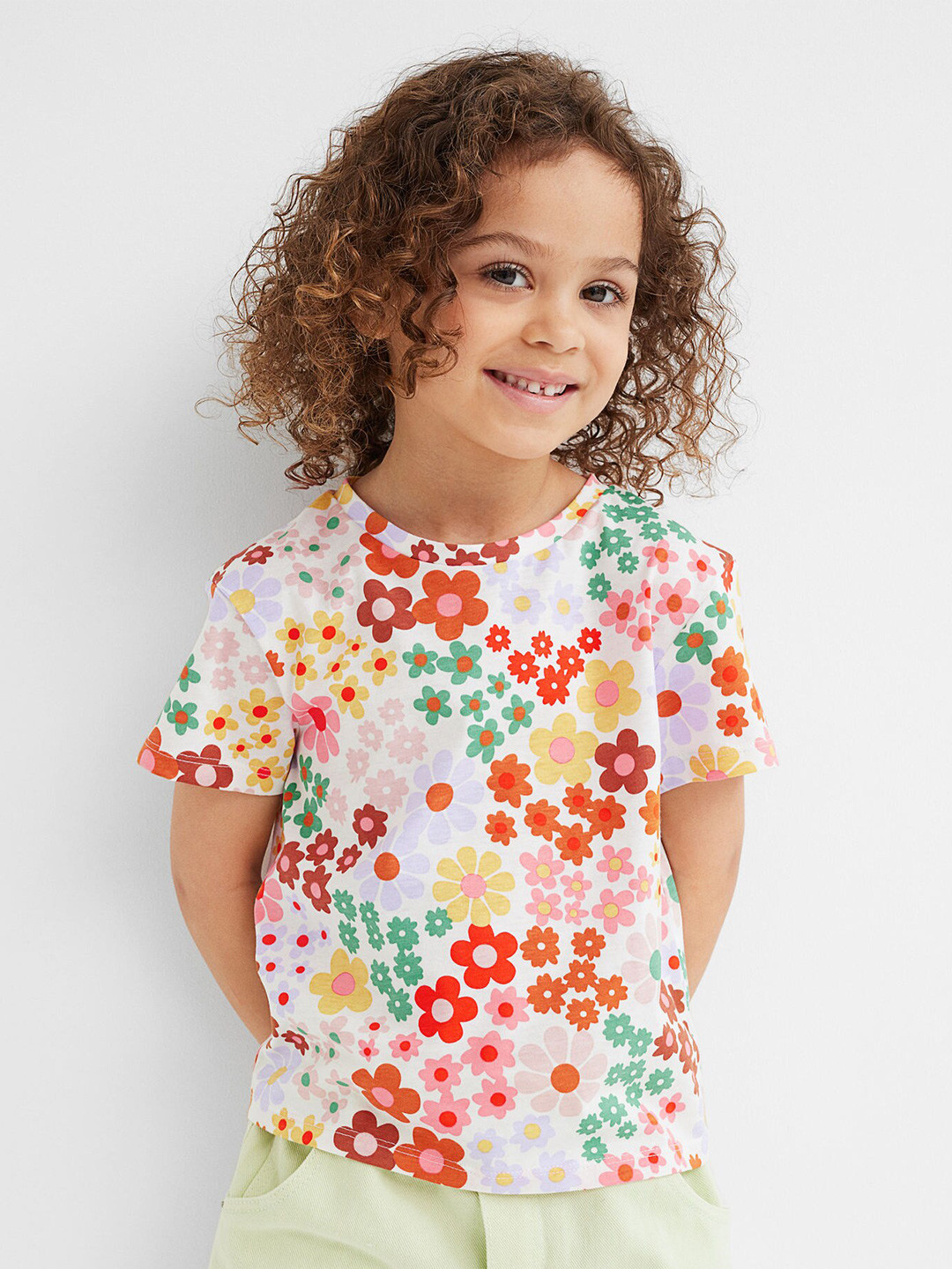 

H&M White Printed T-shirt